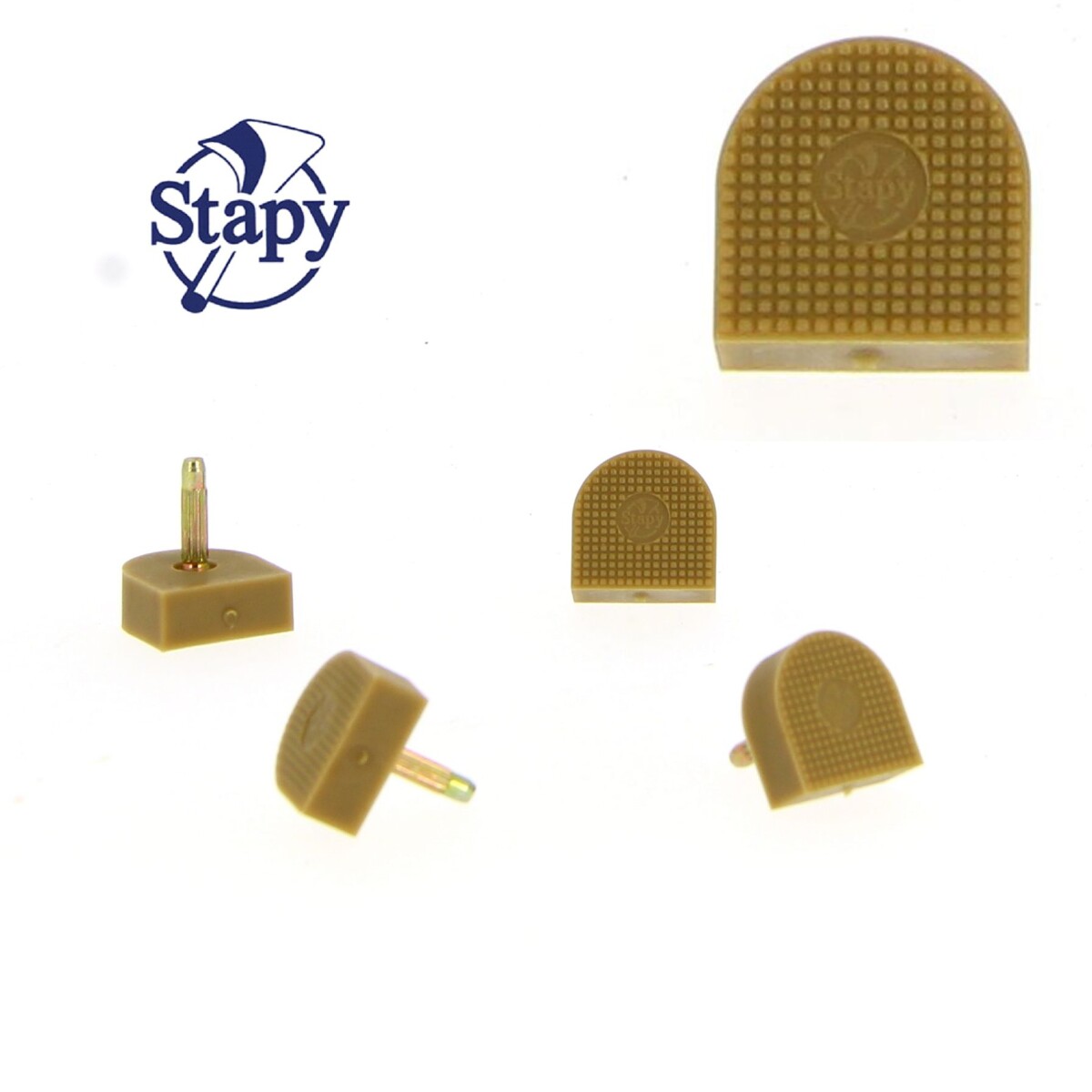 Stifthakken Stapy beige